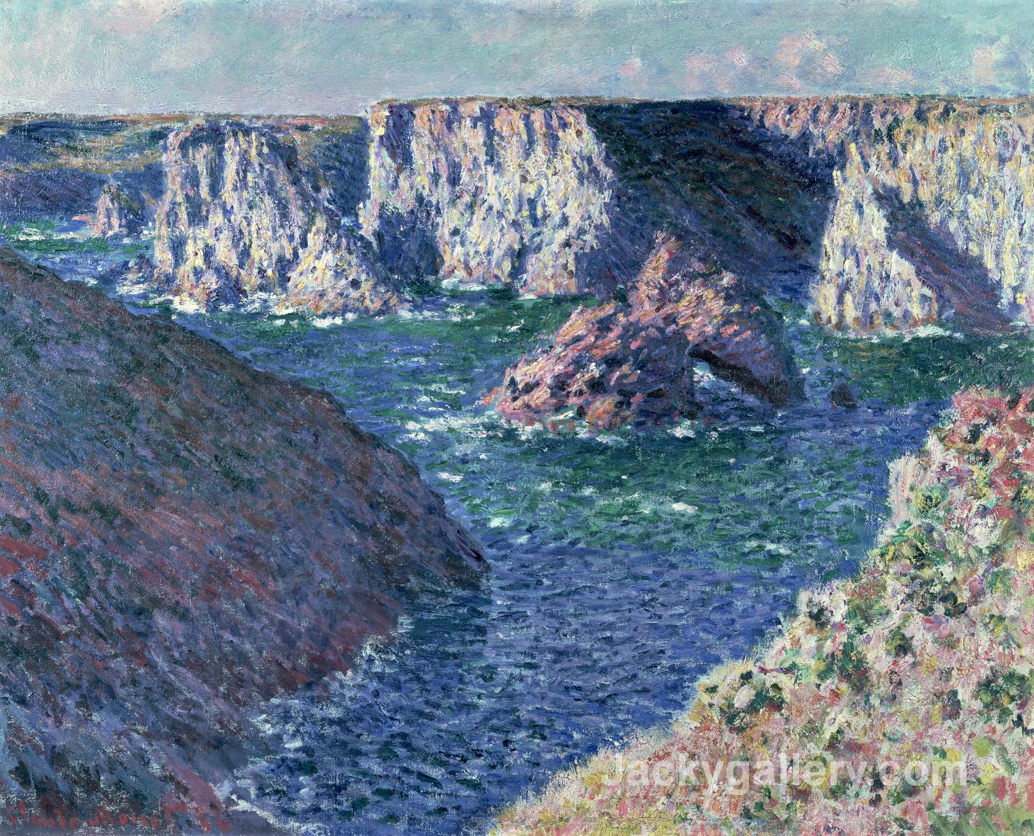 Rocks at Belle-Ile by Claude Monet paintings reproduction
